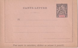 OCEANIE (ETABLISSEMENT)  ENTIER POSTAL/GANZSACHE/POSTAL STATIONERY CARTE-LETTRE - Storia Postale