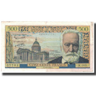 France, 500 Francs, Victor Hugo, 1958, 1958-09-04, TB, Fayette:35.10, KM:133b - 500 F 1954-1958 ''Victor Hugo''