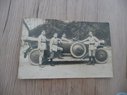 Carte Photo Militaires Militaria Beau Plan Auto Ancienne + Personnages - Material