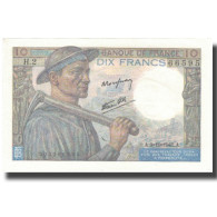 France, 10 Francs, Mineur, 1941, 1941-10-09, SPL, Fayette:8.2, KM:99b - 10 F 1941-1949 ''Mineur''