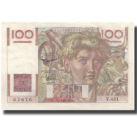France, 100 Francs, Jeune Paysan, 1952, 1952-09-04, SUP+, KM:128d - 100 F 1945-1954 ''Jeune Paysan''