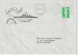 France Croiseur Colbert Bordeaux 1993 - Naval Post