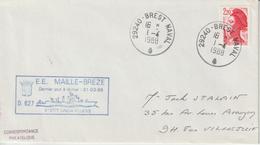 France Maille-Breze Brest 1988 - Correo Naval