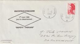 France Escorteur Dupetit-Thouars Brest 1988 - Poste Navale
