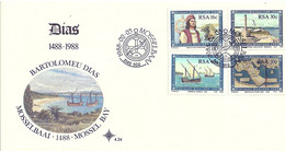 South Africa RSA 1988 Discovery Of The Cape Of Good Hope By Bartolomeu Dias FDC Scott 706-709 - Cartas & Documentos