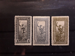 GRECE / GREECE 1901, Type Mercure , 3 Timbres 156, 158, 159, 1 , 3 Et 5 Drachmes Neufs */ ** TB Cote 130 Euros - Neufs