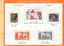 SPAÑA SELLO A SELLO. COLECCIÓN LIMITADA Y NUMERADA. Hoja C-1  ACONTECIMIENTOS - Essais & Réimpressions