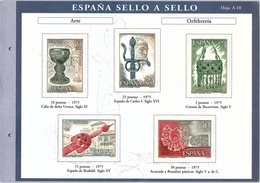 SPAÑA SELLO A SELLO. COLECCIÓN LIMITADA Y NUMERADA. Hoja A-10 ARTE - Essais & Réimpressions