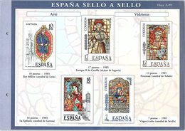 SPAÑA SELLO A SELLO. COLECCIÓN LIMITADA Y NUMERADA. Hoja A-09 ARTE - Proofs & Reprints