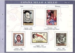 SPAÑA SELLO A SELLO. COLECCIÓN LIMITADA Y NUMERADA. Hoja A-7 ARTE - Proeven & Herdrukken