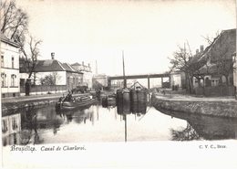 Carte Postale Ancienne De BRUXELLES - Canal Du Charleroi - Navegación - Puerto