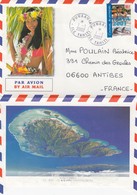 LETTRE POLYNESIE PUNAAUIA POUR LA FRANCE - Covers & Documents