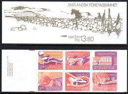 SWEDEN 1989 Smaland Industries Booklet MNH / **.  Michel MH142 - 1981-..