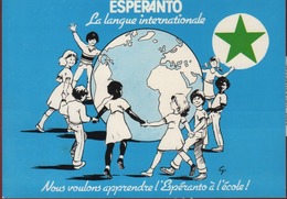 Espéranto Carte Postale Neuve "Esperanto La Langue Internationale" - Esperanto