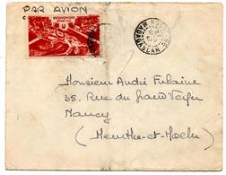 Lettre Par Avionde Nossi Bé (27.03.1947) Pour Nancy Via Tananarive - Brieven En Documenten