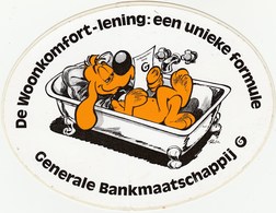 ROBA. BOULE Et BILL. RARE Autocollant PUB En Néerlandais : Le Crédit Confort, Une Formule Unique : La Banque Générale. - Stickers