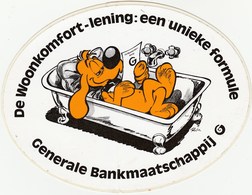 ROBA. BOULE Et BILL. RARE Autocollant PUB En Néerlandais : Le Crédit Confort, Une Formule Unique : La Banque Générale. - Autocollants