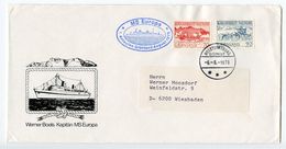 Greenland 1979 Cover Holsteinsborg, Sismiut - MS Europa To Wiesbaden Germany - Storia Postale
