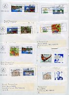 Sweden 2000‘s 8 Prioritaire Covers Göteborg To Center Line MI, Mix Of Stamps - Storia Postale