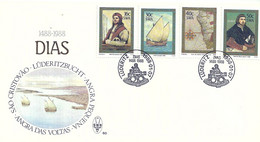 South West Africa SWA Namibia 1988 500th Anniv Discovery Cape Of Good By Bartolomeu Dias FDC Scott 594-597 - Covers & Documents