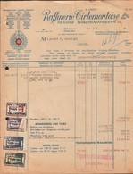 Tienen, Tirlemont, Tirlemont, Factuur Van Raffinerie Tirlemontoise, "Tiensche Suiker" Augustus 1944! - 1900 – 1949