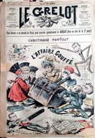 LE GRELOT CARICATURE WLAMALLE DE GOUFFE   BIEN COMPLET 4 PAGES  EFFRANGE  46 X 32 CM - 1850 - 1899