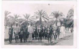 AFR-1245   Old  RPPC Of A African Town With Many People - Sainte-Hélène