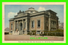 ST JOHN, NB - PUBLIC LIBRARY - ERB & SON PHOTO - ANIMATED - PECO - - St. John