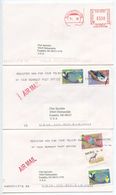 South Africa 2000‘s 7 Covers To Franbklin MI, Mix Of Stamps & Postmarks - Lettres & Documents
