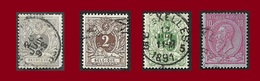 BELGIQUE  1884-91  -  Y&T  43 - 44 - 45 - 46 -   Oblitérés - 1884-1891 Leopold II
