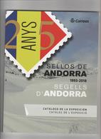 ANDORRA CATÁLOGO SELLOS IMPRESOS CON SU EXPLICACIÓN HISTORIA AÑOS 1993-2018 (S.G.F. 3) - Other & Unclassified
