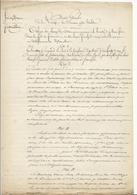 Cahier Des Charges (document Manuscrit 4 Pages) Location Restaurant De Franchard (Fontainebleau)  - 20/06/1875 - Documenti Storici