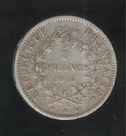 5 Francs France 1875 K  - TB+ - Autres & Non Classés