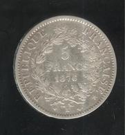 5 Francs France 1876 K  - TTB - Other & Unclassified