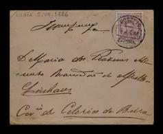 1886 D.Luiz Cover Portugal Celorico Da Beira  Gc4008 - Lettres & Documents