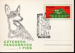 POLAND PC 1972 POLISH NATIONAL MEETING BOY SCOUTS SCOUTING SPECIAL CANCEL 72389A CP 456 STAMPED STATIONERY ZUCH DOG DOGS - Lettres & Documents