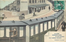 60 - GRANDVILLIERS - Carte Souvenir Gare Train - Belle Carte Couleur - Grandvilliers