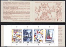 SWEDEN 1985 Stockholmia '86 Exhibition Booklet MNH / **.  Michel MH107 - 1981-..