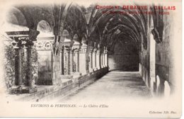 Cpa Environ De Perpignan Le Cloitre D'Elne, Chocolat Debauve Et Gallais - Perpignan