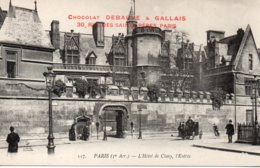 Cpa Paris L'hotel De Cluny, Chocolat Debauve Et Gallais - Paris (05)