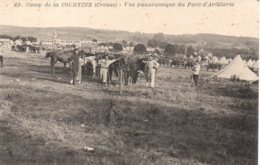 Cpa Camp De La Courtine, Vue Panoramique Du Parc D'artillerie. - La Courtine