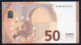 50 EURO FRANCE  UA U002 "01" - DRAGHI   UNC - 50 Euro