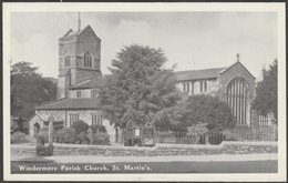 St Martin's Parish Church, Windermere, Westmorland, C.1940s - Westmorland Gazette Postcard - Windermere