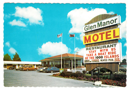 Kingston Ontario - Glen Manor Motel Hotel - Size : 6 X 4 - Unused - 2 Scans - Kingston