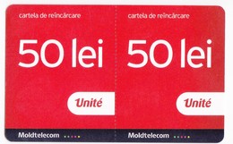 Moldova ,  Moldavie , Prepaid Phonecard - Unite , 50 Lei , 2018 , Paper , Used - Moldavia