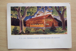 SVIZZERA SUISSE HELVETIA POST CARD FROM ZURIGO ZURICH FERIENLAGER GREIFENSEE - Greifensee