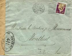 Perfin CL Cover. Perfore Sur Lettre. Suisse 1916 Censure. Voir 2 Scan - Perforadas