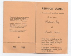 Carte Humoristique 2 Volets/Réunion D'Amis à L'occasion Du Mariage/Rolland ROY- Annette RICHER/CANADA/ 1959   FPM44 - Annunci Di Nozze