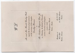 Faire-part De Mariage /Dorothy Flo.WALL-Norman FERGUSON LAW/First Presbyterian Church/ Verdun/ Québec/CANADA/1944  FPM45 - Annunci Di Nozze