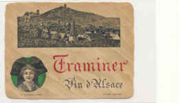 AN 458 / ETIQUETTE   TRAMINER     VIN D'ALSACE - Gewürztraminer